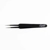 Excel Blades Straight Point Tweezers Needle Point Precision Tweezers Black, 12pk 30421